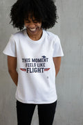THIS MOMENT FEELS LIKE FLIGHT | Funny High School Grad T-Shirt