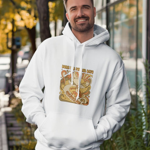 BORN FOR POWDER DAYS | Cozy Snowboarding Hoodie