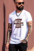 COFFEE THEN DEADLIFTS THEN PEACE | Funny Weightlifting T-shirt