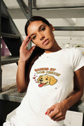 RAISED BY DOG KISSES | Humorous Dog Mom T-Shirt - lifestyle