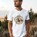 ALPINE HEART OUTDOOR SOUL | Mountain Life T-Shirt - accurate print preview