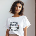DEFINED BY DEADLIFTS AND DRIVE | Motivational Fitness T-shirt