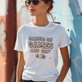 RAISED ON GAMES AND GRIT | Fun Gamer T-Shirt - lifestyle
