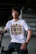 MORNING RULES COFFEE NO TALKING | Funny Coffee Lovers T-Shirt