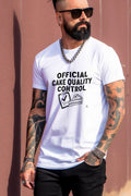 OFFICIAL CAKE QUALITY CONTROL | Humorous Birthday T-Shirt - lifestyle