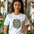 GUARDIAN OF WHISKERS AND PAWS | Humorous Cat Dad T-shirt