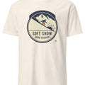 SOFT SNOW HARD CHARGES | Snowboarding T-Shirt for Enthusiasts - accurate print preview