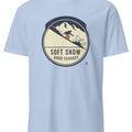 SOFT SNOW HARD CHARGES | Snowboarding T-Shirt for Enthusiasts - accurate print preview