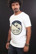 SOFT SNOW HARD CHARGES | Snowboarding T-Shirt for Enthusiasts - accurate print preview