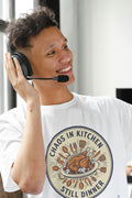 CHAOS IN KITCHEN STILL DINNER | Funny Cooking T-Shirt - accurate print preview