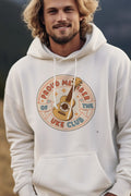 PROUD MEMBER OF THE UKE CLUB | Cozy Hoodie for Ukulele Lovers - accurate print preview