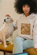 BORN FOR POWDER DAYS | Cozy Snowboarding Hoodie - accurate print preview