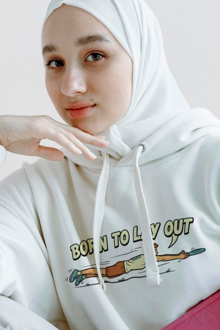 BORN TO LAY OUT | Ultimate Frisbee Hoodie for Players