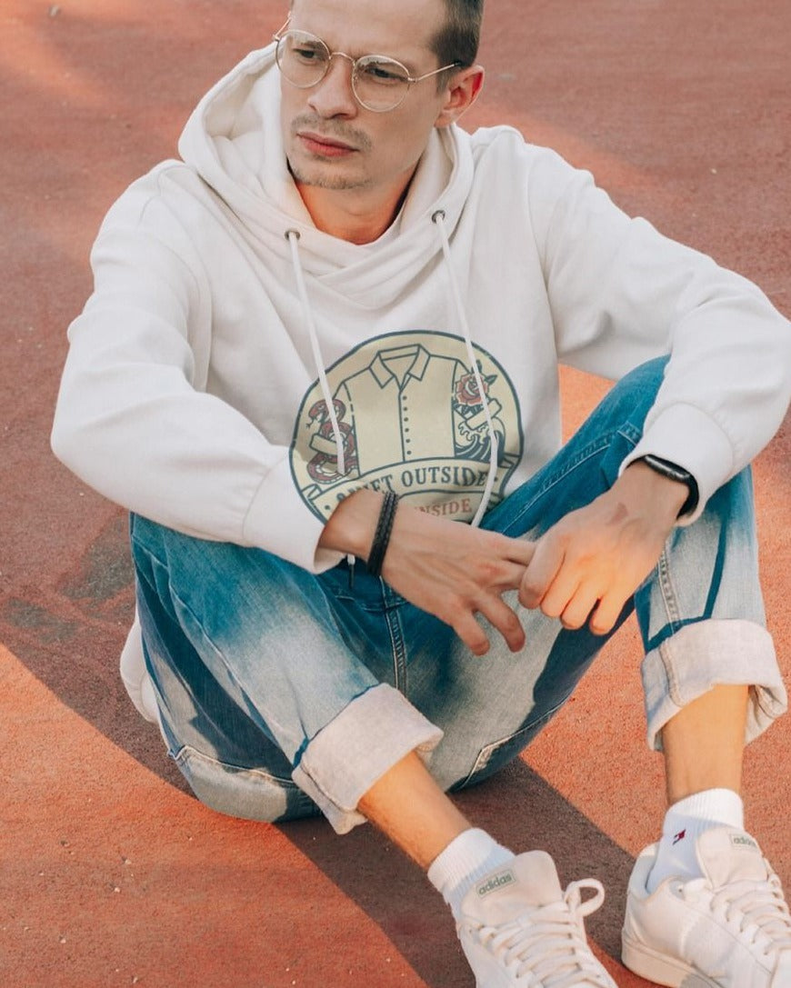 QUIET OUTSIDE WILD INSIDE | Cozy Tattoo Lover Hoodie