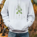 Lemon Balm Botanical Art Hoodie | Vintage Elegance for Nature Lovers