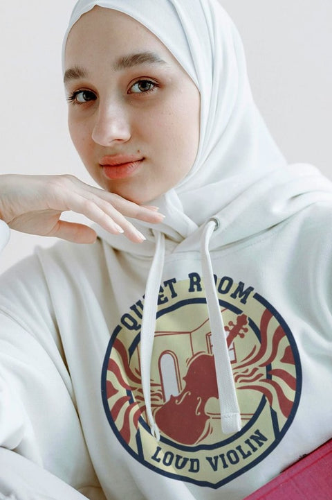 QUIET ROOM LOUD VIOLIN | Funny Violin Hoodie for Musicians