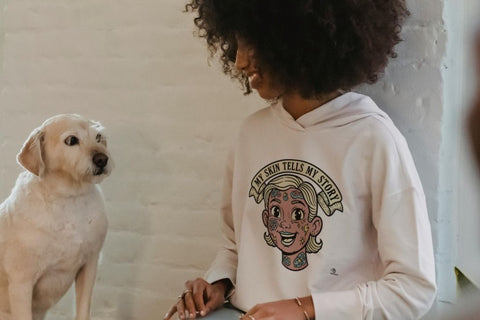 MY SKIN TELLS MY STORY | Cozy Tattoo Art Hoodie