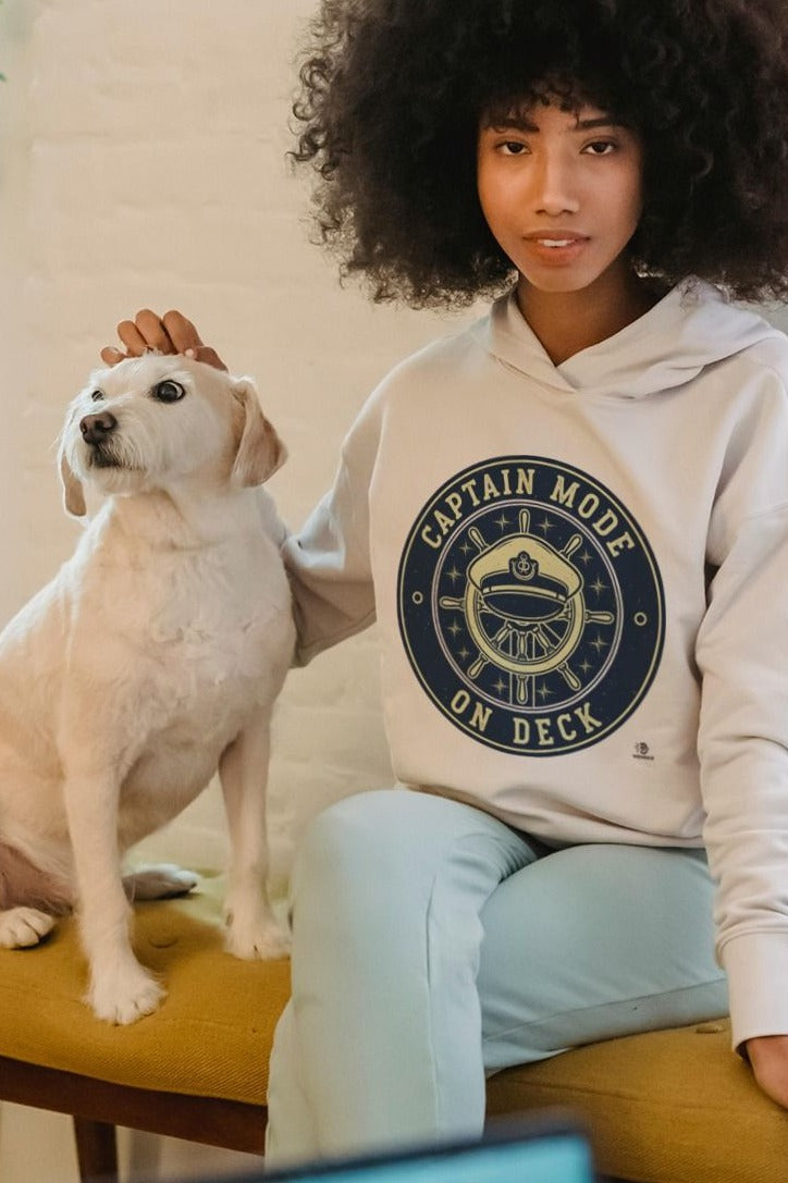 CAPTAIN MODE ON DECK | Fun Hoodie for Boating Lovers