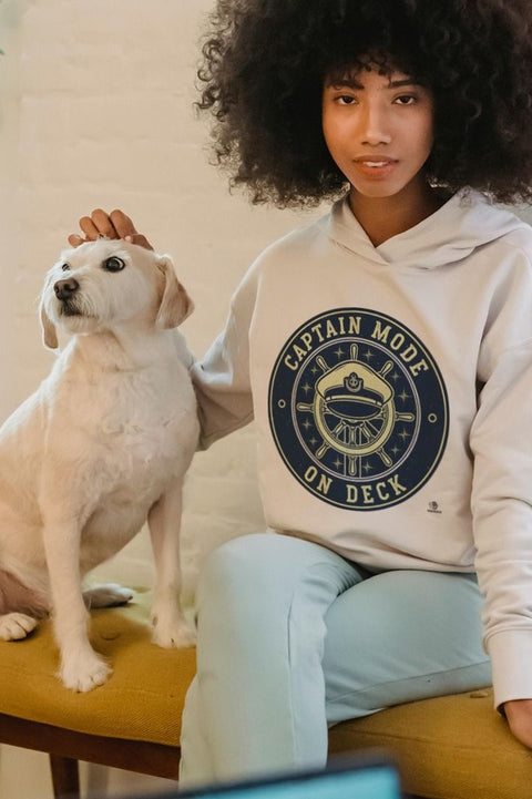 CAPTAIN MODE ON DECK | Fun Hoodie for Boating Lovers