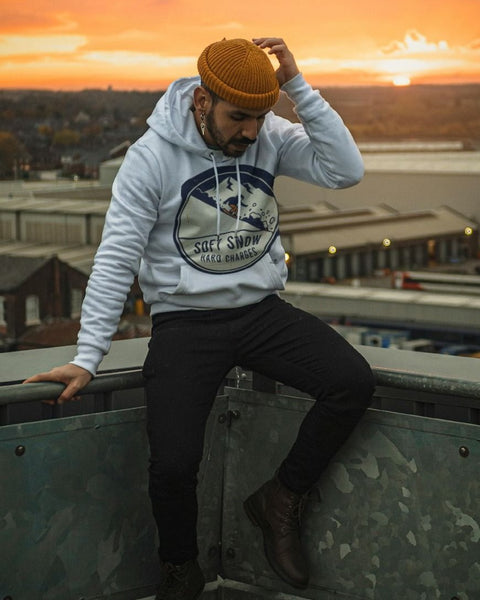 SOFT SNOW HARD CHARGES | Cozy Snowboarding Hoodie