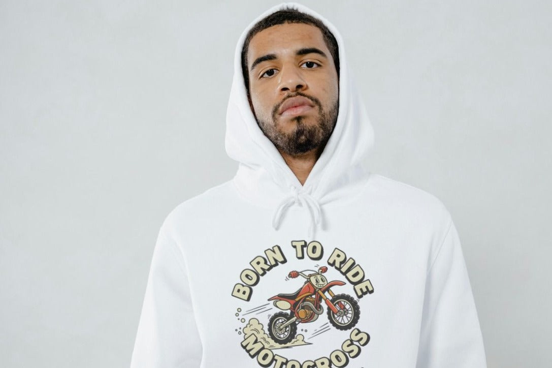 BORN TO RIDE MOTOCROSS | Cozy Hoodie for Riders