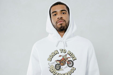 BORN TO RIDE MOTOCROSS | Cozy Hoodie for Riders