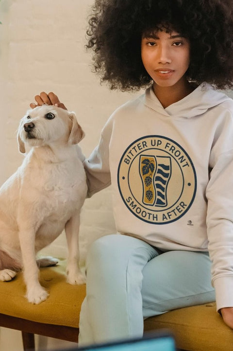 BITTER UP FRONT SMOOTH AFTER | Funny Beer Lover Hoodie