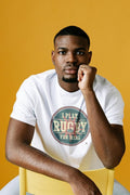 I PLAY RUGBY FOR REAL | Funny Rugby T-shirt - accurate print preview