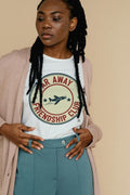 FAR AWAY FRIENDSHIP CLUB | Long Distance BFF T-shirt - accurate print preview