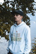 ICE ON STREETS FIRE IN HEARTS | Cozy Scandinavian Hoodie - accurate print preview