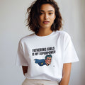 FATHERING GIRLS IS MY SUPERPOWER | Funny Dad T-shirt - accurate print preview