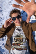 I CAME FOR THE HOT CHOCOLATE | Funny Snowboarding T-shirt - accurate print preview