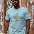 Borage Botanical Art T-Shirt | Vintage Herb Illustration - accurate print preview