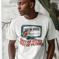 OUT OF OFFICE OUT OF PATIENCE | Funny T-Shirt for Office Escapees - accurate print preview