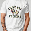 STUDIO RAT BY CHOICE | Funny Music & Arts T-Shirt - accurate print preview