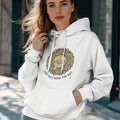 LESS TALK MORE TOP OUT | Funny Rock Climbing Hoodie - accurate print preview