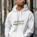 BORN TO LAY OUT | Ultimate Frisbee Hoodie for Players - accurate print preview