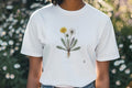 Dandelion Botanical Art T-Shirt | Vintage Etching Inspired Design - accurate print preview