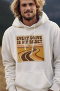 EVERY DRIVE IS MY RESET | Cozy Hoodie for Car Enthusiasts - accurate print preview