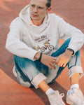 EVERY FALL TEACHES ME FLIGHT | BMX Hoodie for Enthusiasts - accurate print preview