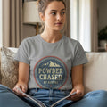 Skiing Powder Chaser Apparel and Gifts for Mountain Life Fans, clean bold lettering for winter sport lovers - accurate print preview