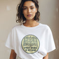SHEET MUSIC IS MY MAP | Fun Piano Lover T-shirt - accurate print preview