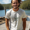 Lemon Verbena Botanical Art T-Shirt | A Vintage Inspired Design - accurate print preview