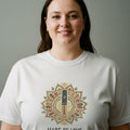 MADE OF LOVE AND LIP GLOSS | Bridesmaid T-shirt - accurate print preview