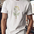 Dill Botanical Art T-Shirt | Vintage Herb Illustration - accurate print preview