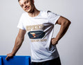 SPEED QUIETS MY MIND | Cool Skiing T-shirt - accurate print preview