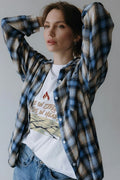ICE ON STREETS FIRE IN HEARTS | Scandinavian Seasonal T-Shirt - accurate print preview