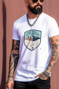 SNOWY TRAILS ARE MY TRADITION | T-shirt for Nature Lovers - accurate print preview