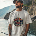 PADEL IS MY RELIGION | Funny Padel T-shirt for Fans - accurate print preview