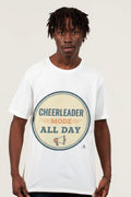 CHEERLEADER MODE ALL DAY | Cheerleading T-shirt for Fans - accurate print preview